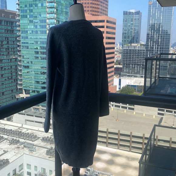 Acne Studios Oversized Gray Lambswool Sweater Dress - Size Small - Picture 7 of 17